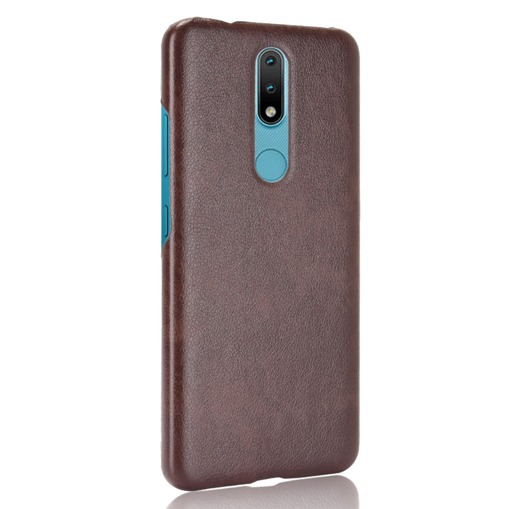 Case for Nokia 2.4 Cover PC+Leather Lychee Pattern Shockproof Protective Cover