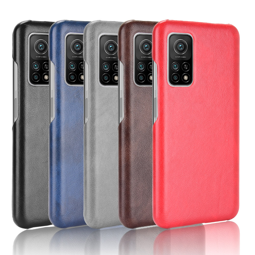 Case for Xiaomi Mi 10T Xiaomi Mi 10T Pro PC+Leather Lychee Pattern Shockproof Protective Cover