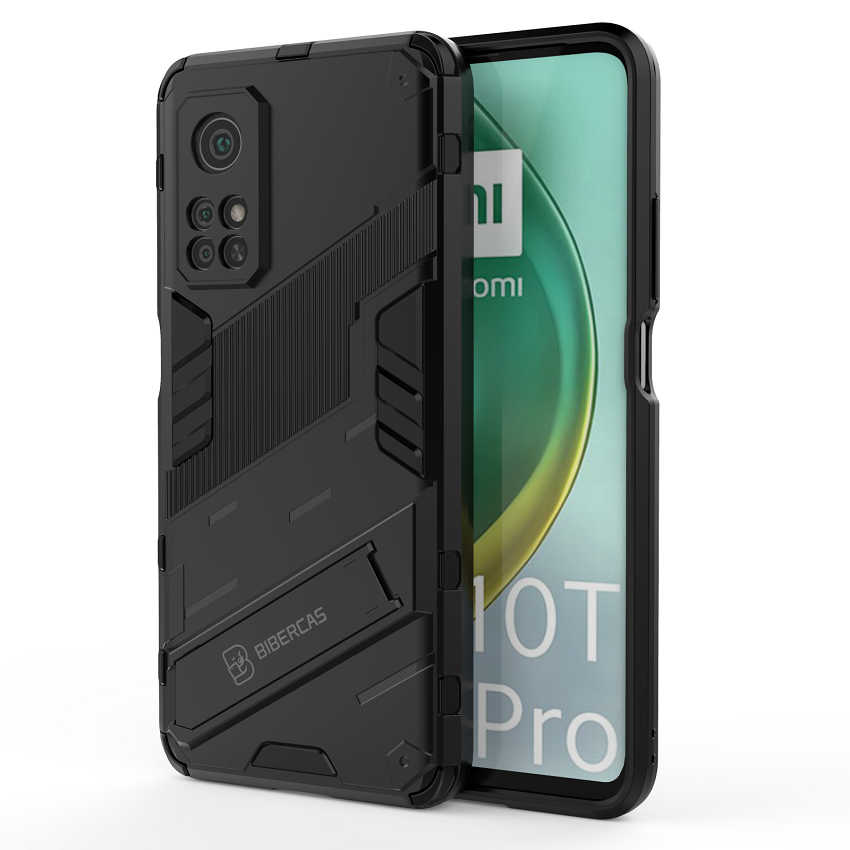 Phone Cases for Xiaomi Mi 10T Mi 10T Pro Rugged Armor Cover PC Shockproof with Kickstand