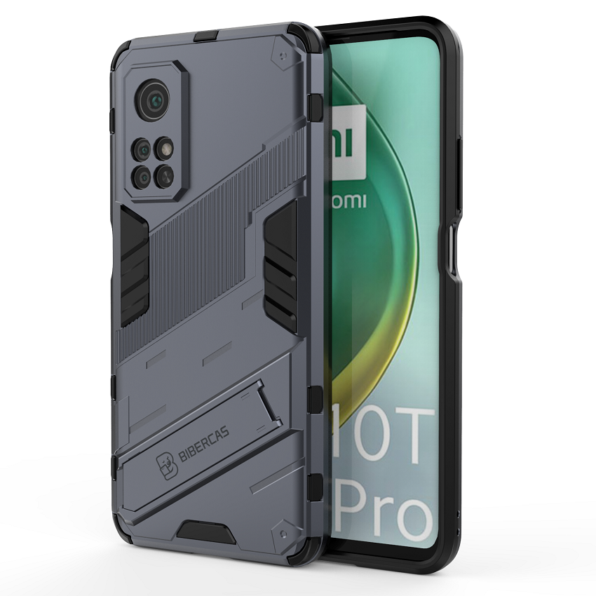 Phone Cases for Xiaomi Mi 10T Mi 10T Pro Rugged Armor Cover PC Shockproof with Kickstand