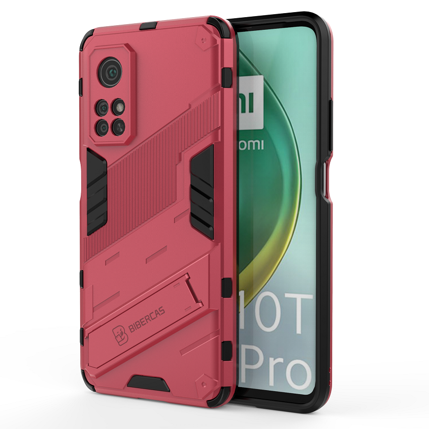 Phone Cases for Xiaomi Mi 10T Mi 10T Pro Rugged Armor Cover PC Shockproof with Kickstand