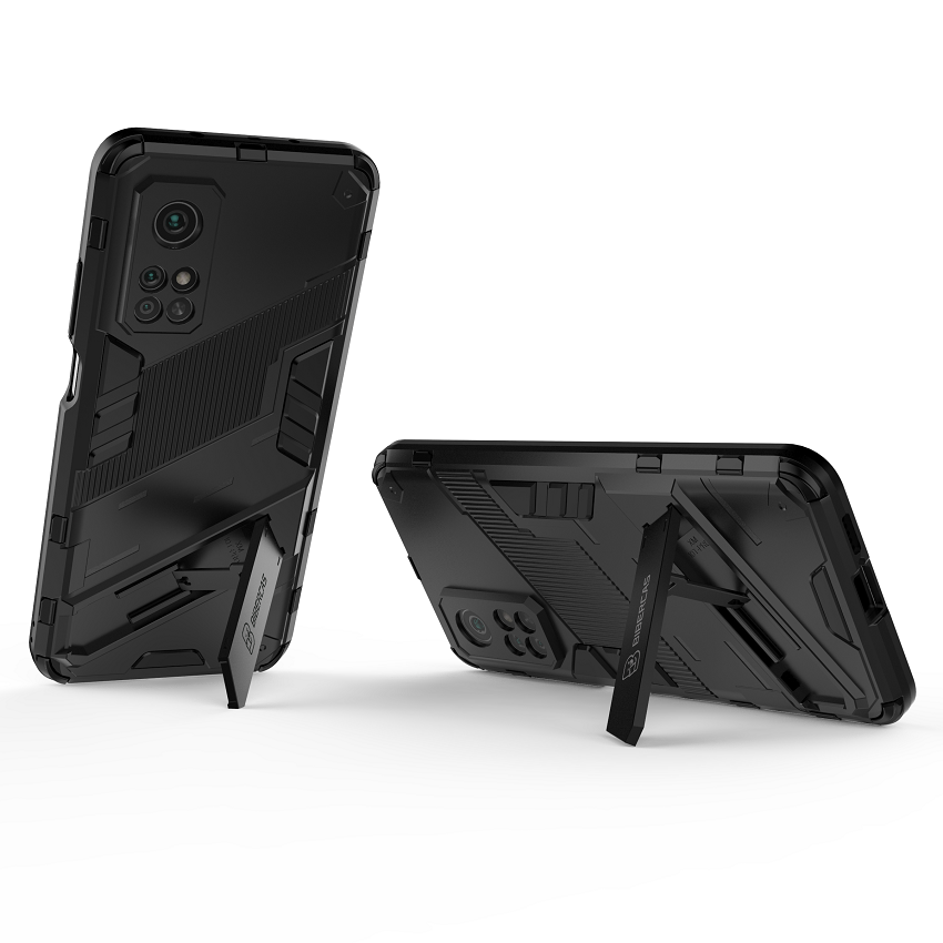 Phone Cases for Xiaomi Mi 10T Mi 10T Pro Rugged Armor Cover PC Shockproof with Kickstand