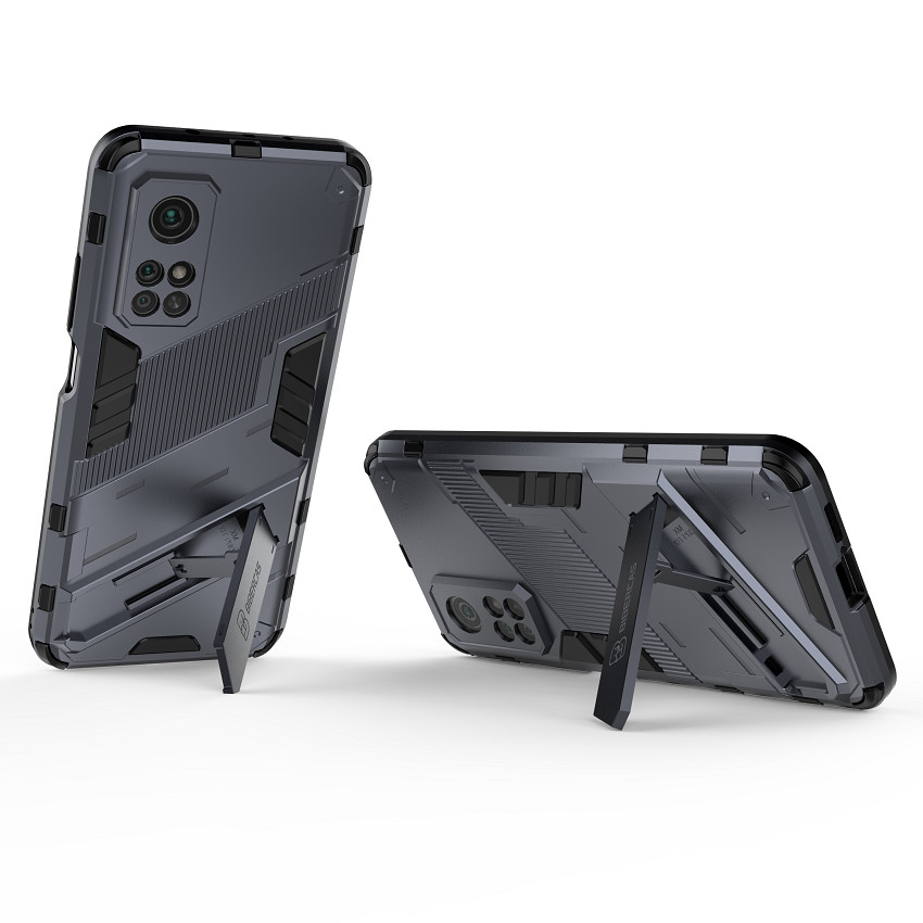 Phone Cases for Xiaomi Mi 10T Mi 10T Pro Rugged Armor Cover PC Shockproof with Kickstand
