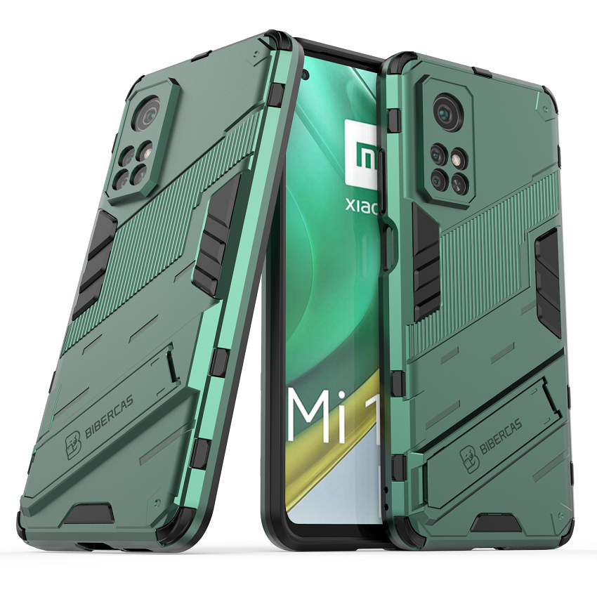 Phone Cases for Xiaomi Mi 10T Mi 10T Pro Rugged Armor Cover PC Shockproof with Kickstand
