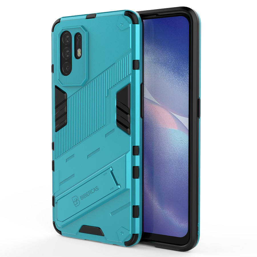 Phone Cases for OPPO Reno5 Z / Reno 5Z Rugged Armor Cover PC Shockproof with Kickstand