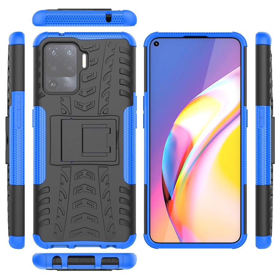 OPPO Reno 5 Lite/ OPPO Reno5 Lite Phone Case,OPPO Reno 5F / OPPO Reno5 F Heavy Duty [Drop-protection] with Kickstand Back Cover