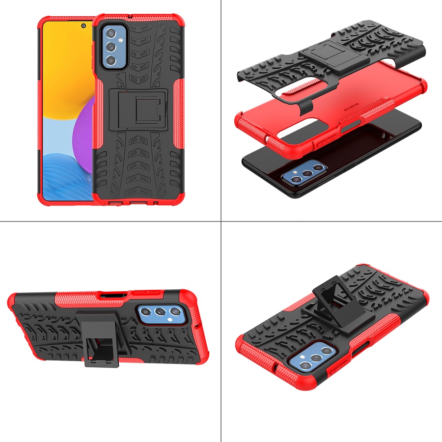 Samsung Galaxy M52 Phone Case,Samsung Galaxy M52 Heavy Duty [Drop-protection] with Kickstand Back Cover