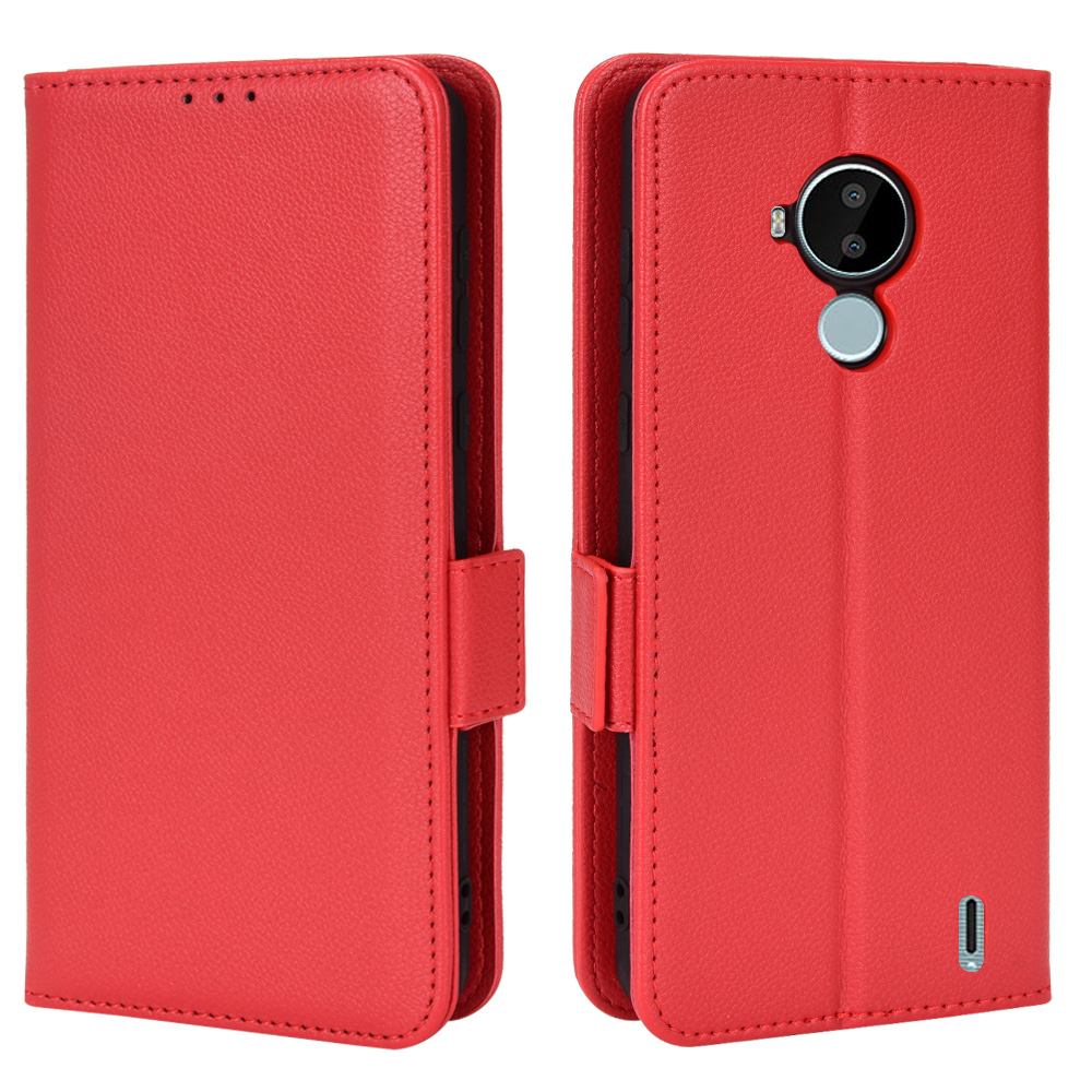 Lychee Pattern Wallet Leather Case for Nokia C30 [Magnetic Closure] [Shockproof TPU Inner Case] for Nokia C30 - 6.82"