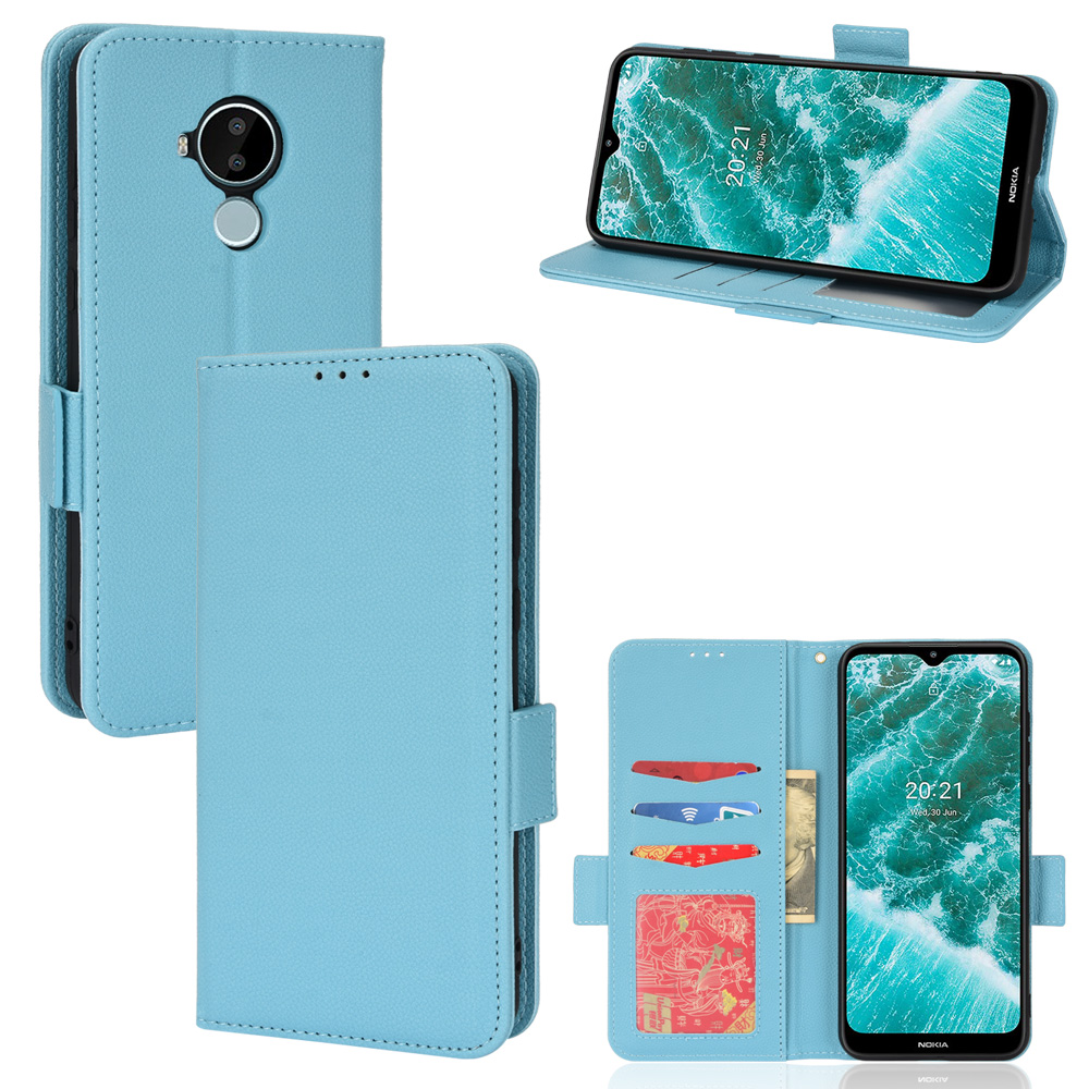 Lychee Pattern Wallet Leather Case for Nokia C30 [Magnetic Closure] [Shockproof TPU Inner Case] for Nokia C30 - 6.82"