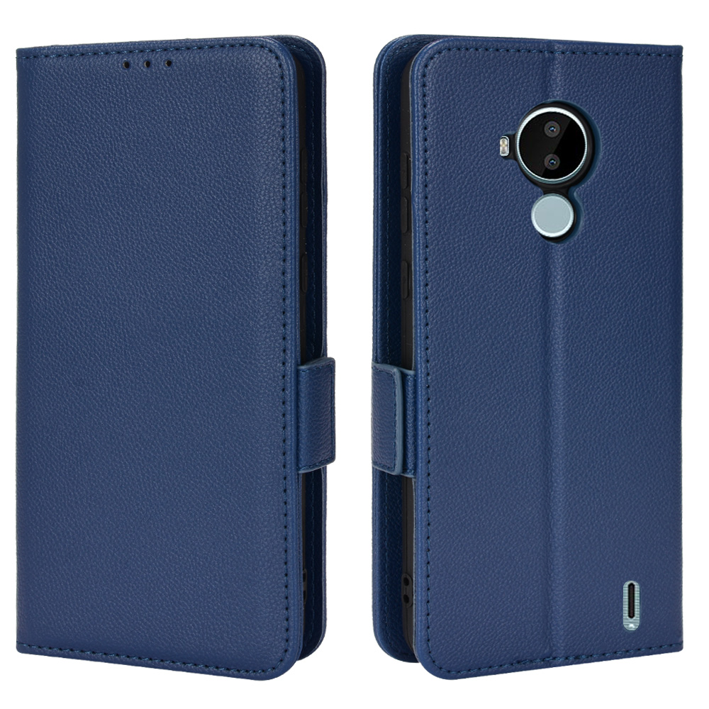 Lychee Pattern Wallet Leather Case for Nokia C30 [Magnetic Closure] [Shockproof TPU Inner Case] for Nokia C30 - 6.82"