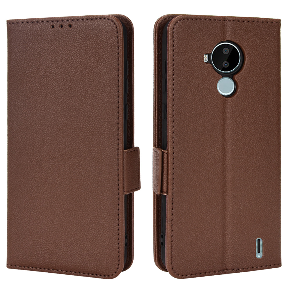Lychee Pattern Wallet Leather Case for Nokia C30 [Magnetic Closure] [Shockproof TPU Inner Case] for Nokia C30 - 6.82"