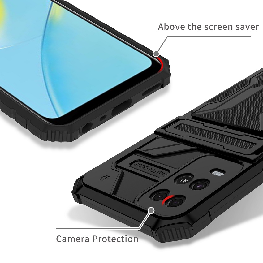 OPPO Series Phone Case,OPPO A15 A15S A16 A16S A54 A74 4G Realme C20 C21 C17 5 F19 A7 A12 A12e A11K A5S F9 Case Cover Armor With Card Pocket