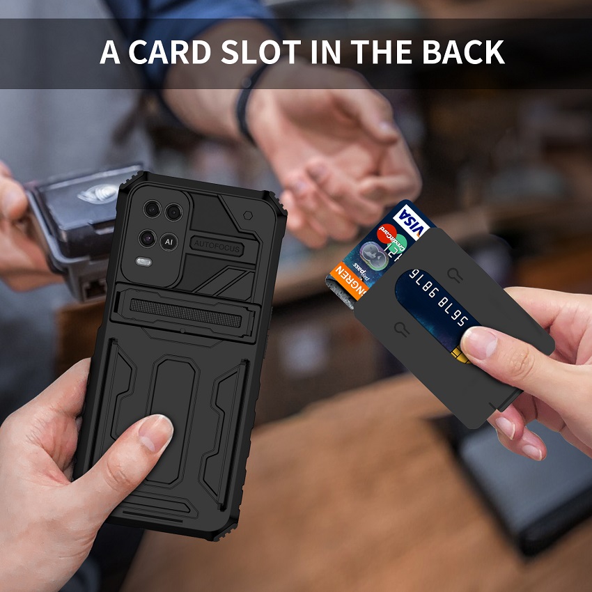 OPPO Series Phone Case,OPPO A15 A15S A16 A16S A54 A74 4G Realme C20 C21 C17 5 F19 A7 A12 A12e A11K A5S F9 Case Cover Armor With Card Pocket