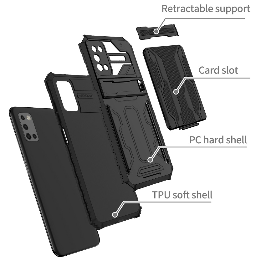 Samsung Series Phone Cases,Samsung Galaxy A22 A02 M02 A12 M12 A32 A42 A52 A72 A03S A02S A10S A20S A21S A51 A31 A13 A33 A53 S20 S21 S22 Plus FE Note 20 Ultra card holder anti-drop mobile phone case