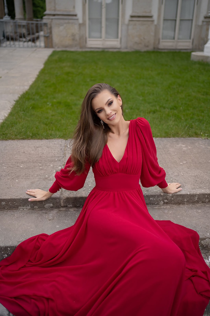 Women's Dresses Amazon Sexy Chiffon Long Sleeve Red Dresses Long Dresses