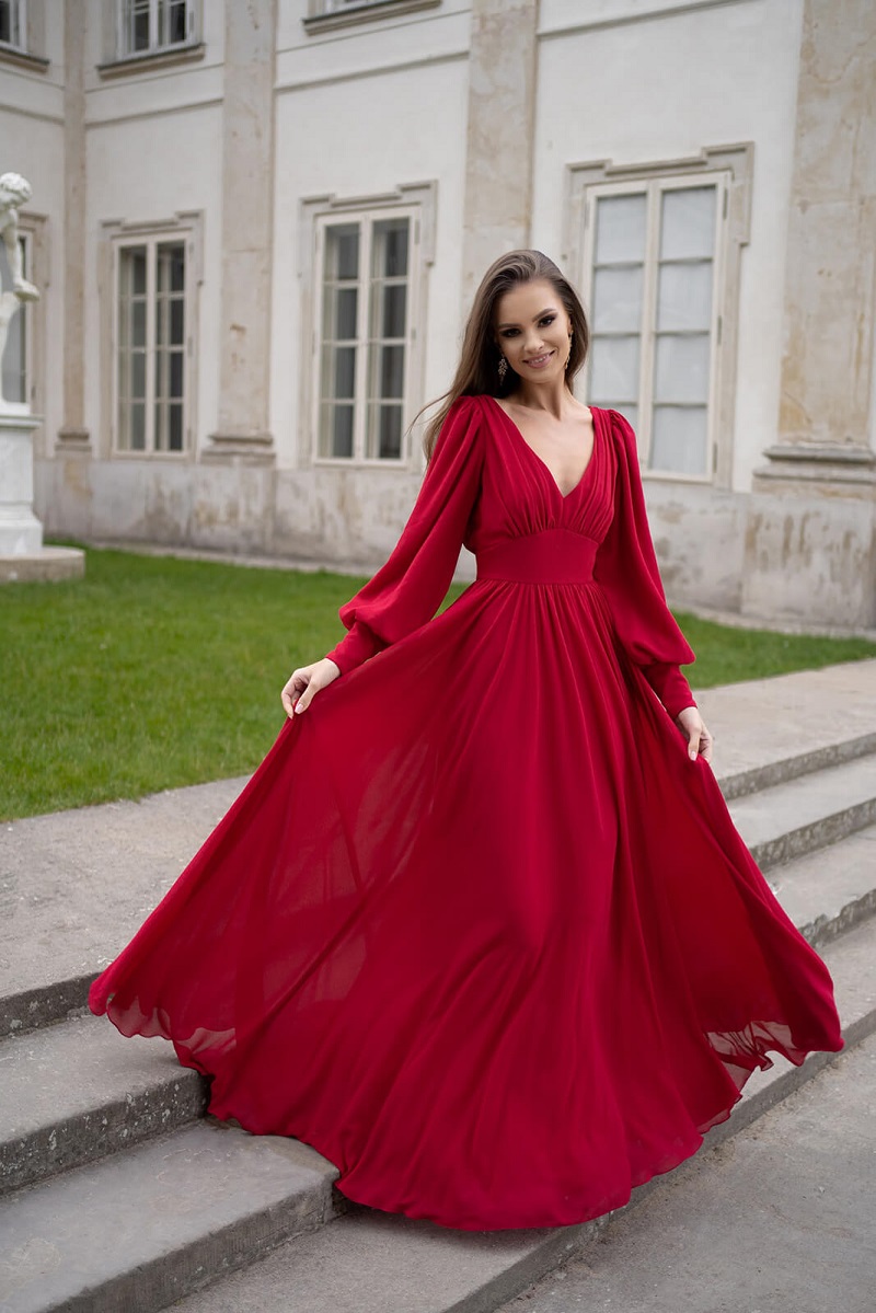 Red evening gowns amazon clearance