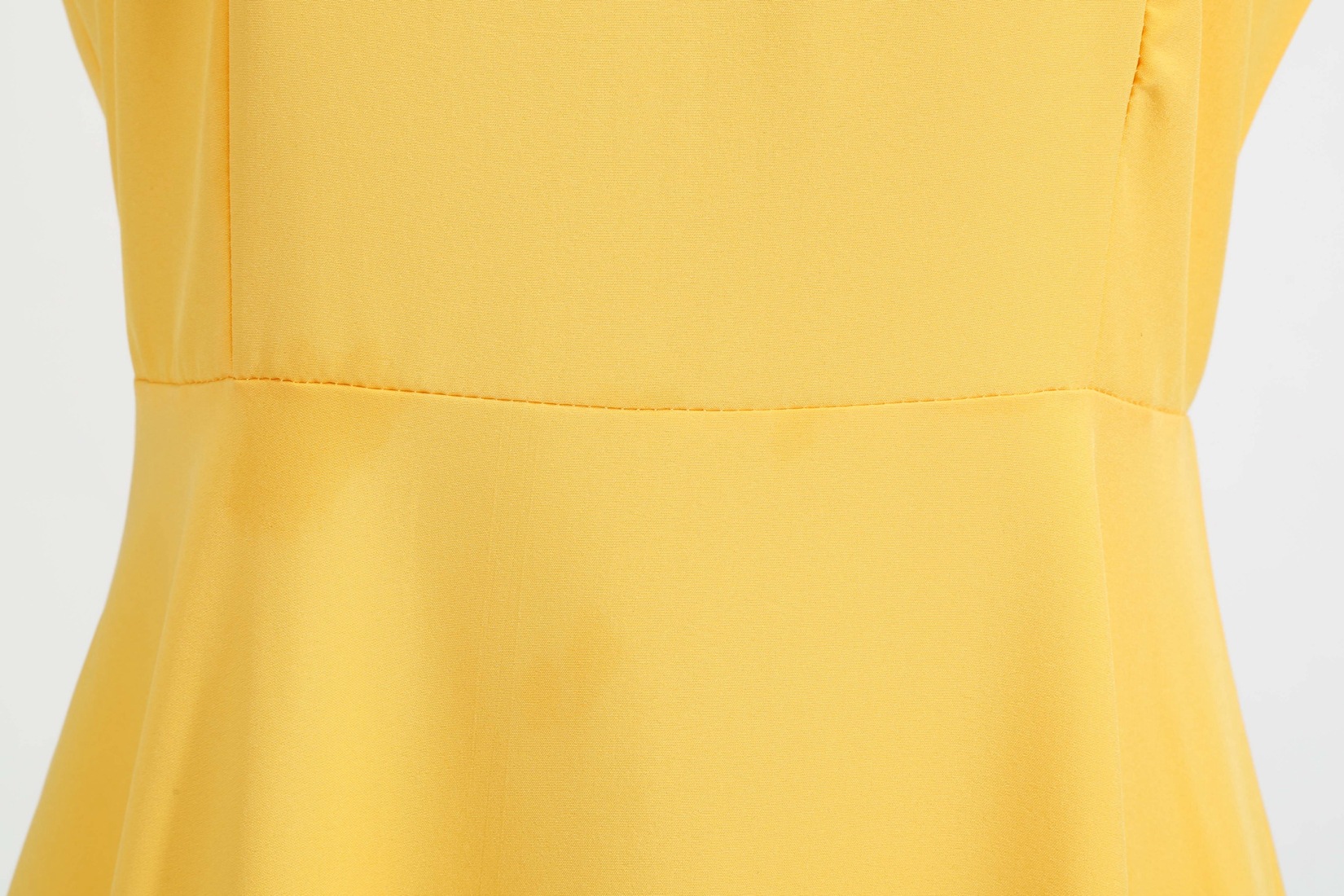 New Vintage Women's Wrap Sleeve Solid Colour Belted Hem Dresses Waist Retro Swing Dress