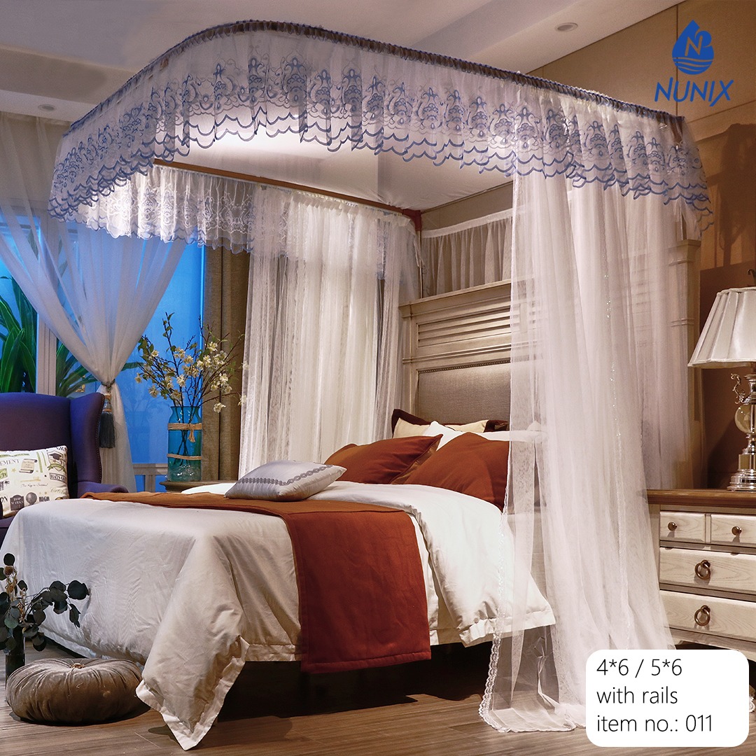2 Stand Mosquito Net with Rails Mosquito Repellent Tent Bedding Accessories
