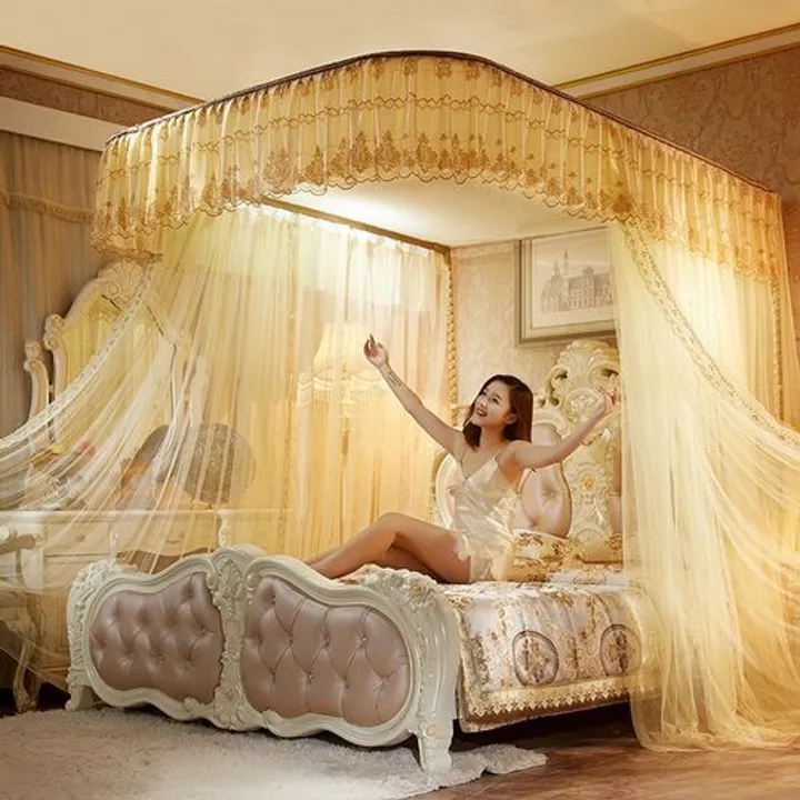 2 Stand Mosquito Net with Rails Mosquito Repellent Tent Bedding Accessories
