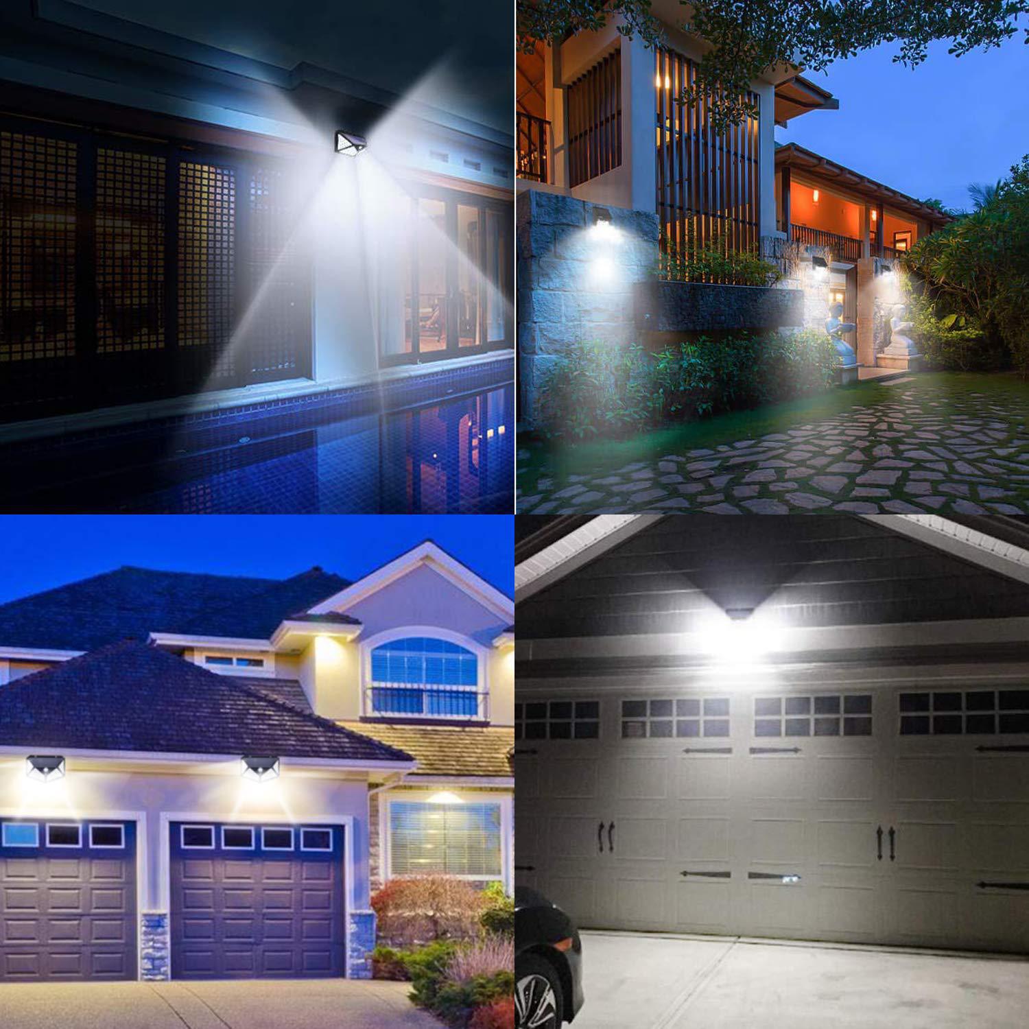 1 pack 100 LED Solar Power PIR Motion Sensor Wall Light Outdoor Garden Lamp Waterproof Lighting lamp