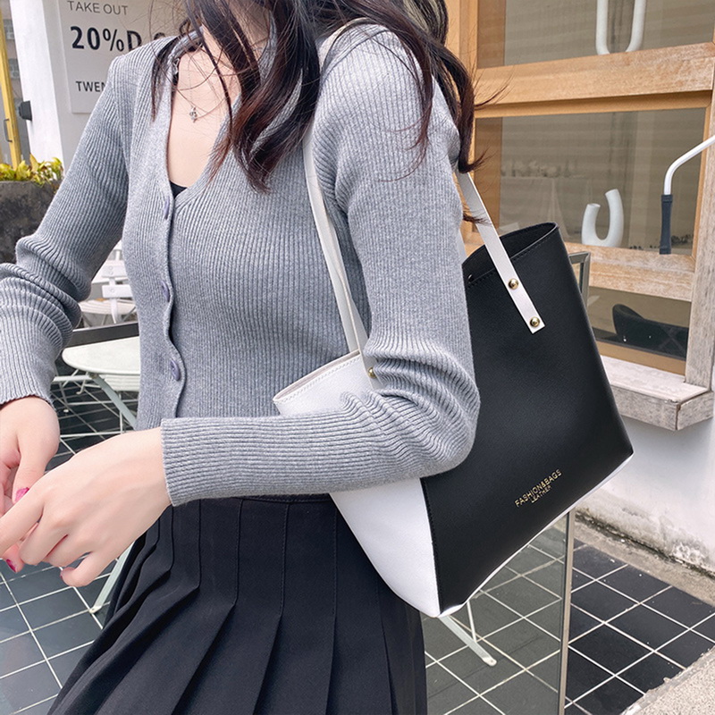 HOT SALE Fashion Tote Bag Women Bag Women Shopping Bag Large Versatile Mommy Bag Handbags Shoulder PU Leather Bag Woman