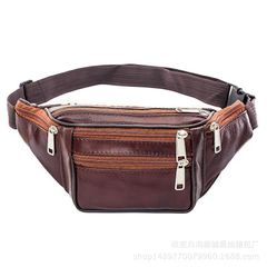 New leather Fanny pack travel outdoor Fanny pack sports high capacity mobile running Fanny pack As shown as picture