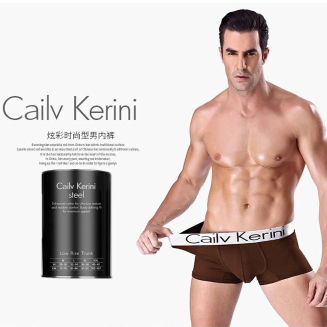 Cailv Kerini Canned Men's Modal High elastic boxer underwear Men's youth Boxer shorts fashion