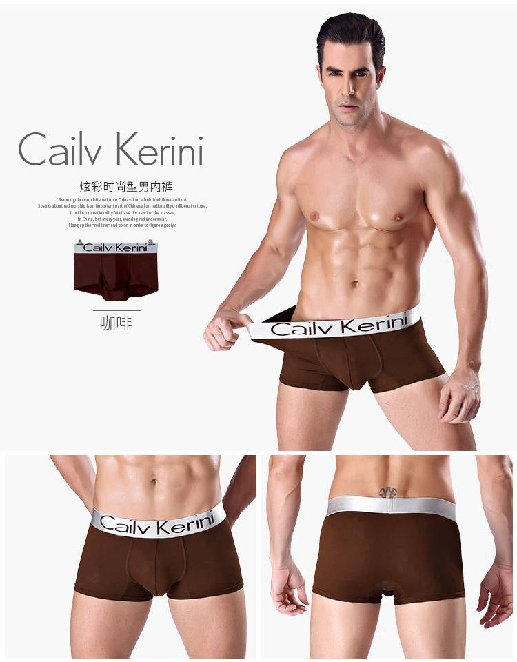 Cailv Kerini Canned Men's Modal High elastic boxer underwear Men's youth Boxer shorts fashion