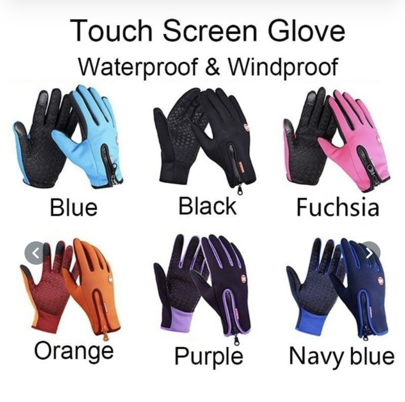 1Pair Winter Gloves Warm Windproof Gloves Waterproof Gloves Touch Screen Gloves Ski Gloves Riding