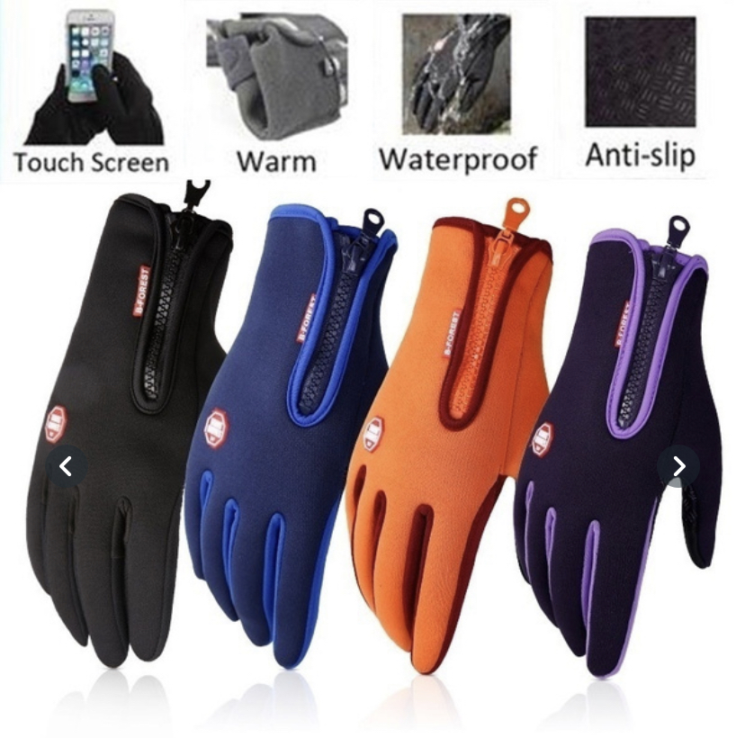 1Pair Winter Gloves Warm Windproof Gloves Waterproof Gloves Touch Screen Gloves Ski Gloves Riding
