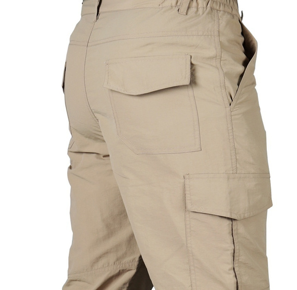 New Arrival Men's Waterproof Outdoor Tactical Trousers Multi-pocket Breathable Work Pants Cargo