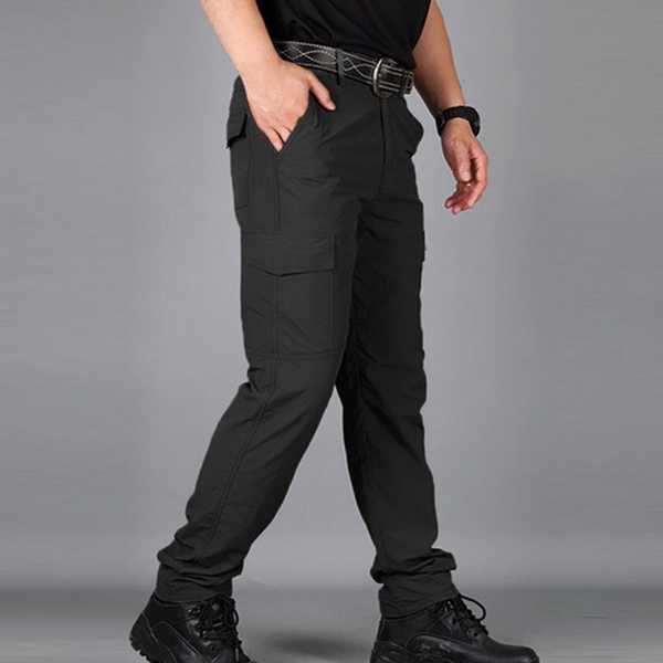 New Arrival Men's Waterproof Outdoor Tactical Trousers Multi-pocket Breathable Work Pants Cargo
