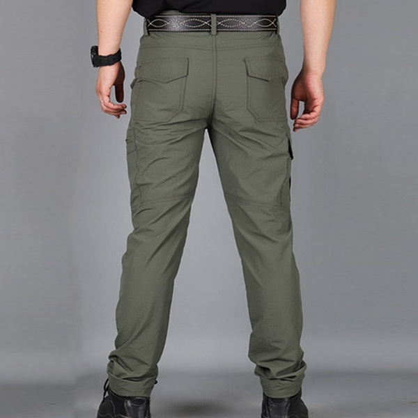 New Arrival Men's Waterproof Outdoor Tactical Trousers Multi-pocket Breathable Work Pants Cargo