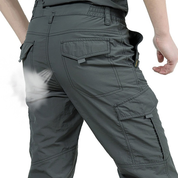 New Arrival Men's Waterproof Outdoor Tactical Trousers Multi-pocket Breathable Work Pants Cargo
