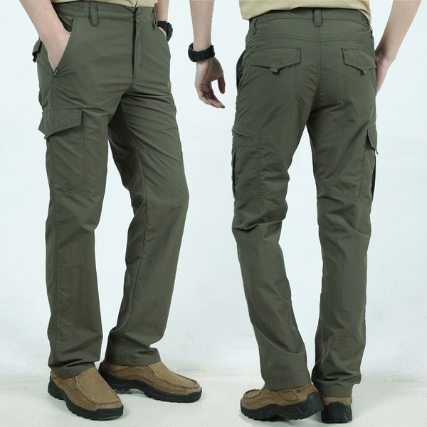New Arrival Men's Waterproof Outdoor Tactical Trousers Multi-pocket Breathable Work Pants Cargo