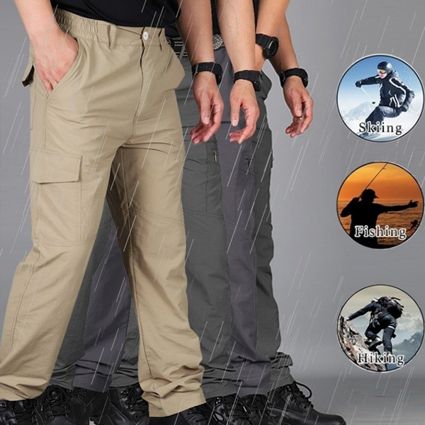 New Arrival Men's Waterproof Outdoor Tactical Trousers Multi-pocket Breathable Work Pants Cargo