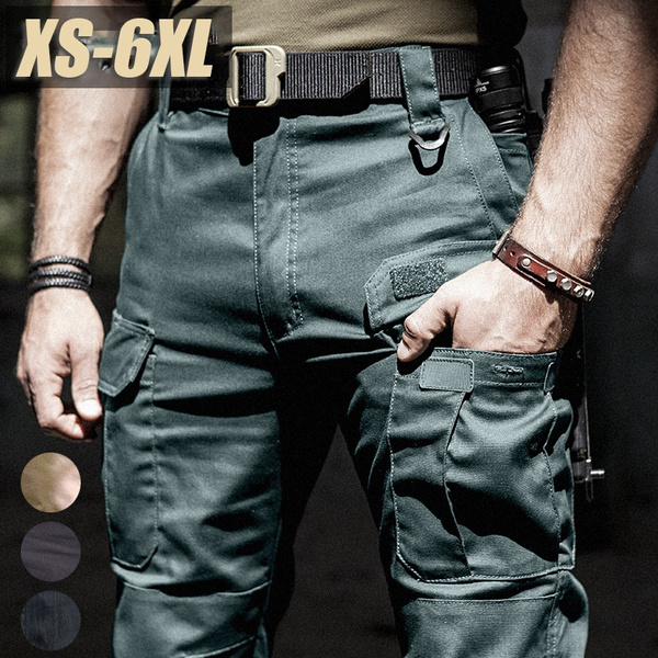 New Arrival Men's Waterproof Outdoor Tactical Trousers Multi-pocket Breathable Work Pants Cargo