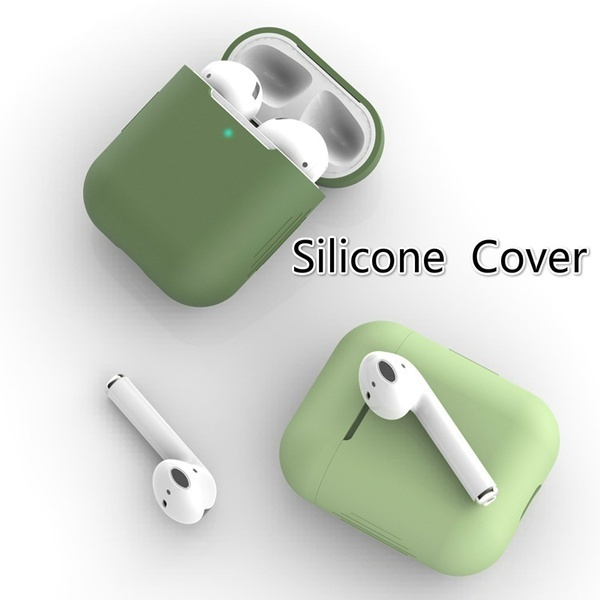 New for Airpods1 2 Silicone Bluetooth Wireless Headset for AirPods Cover Accessories Protective Case