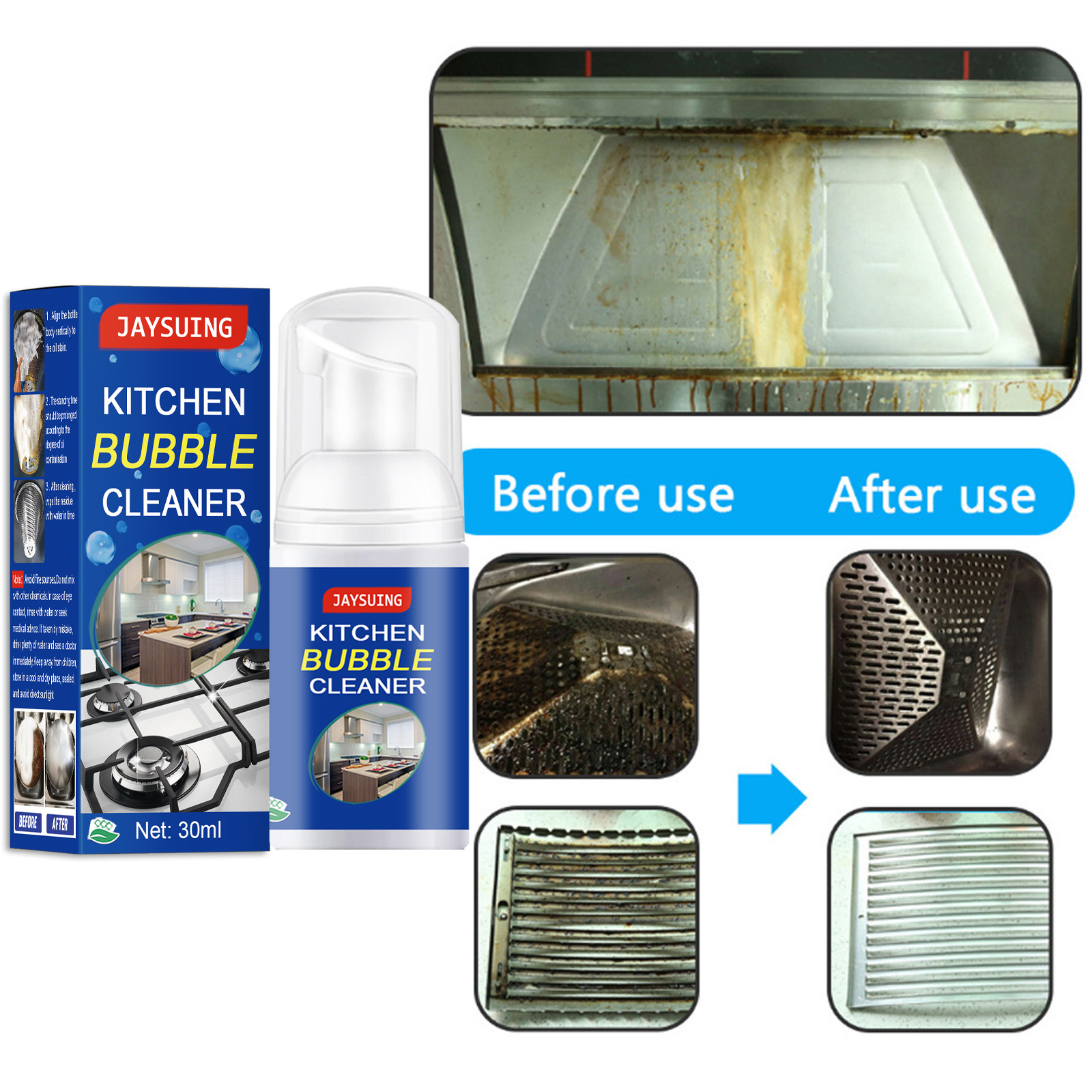 Home furnishing kitchen heavy oil foam cleaner foam cleanser kitchen utensils rust removing agent