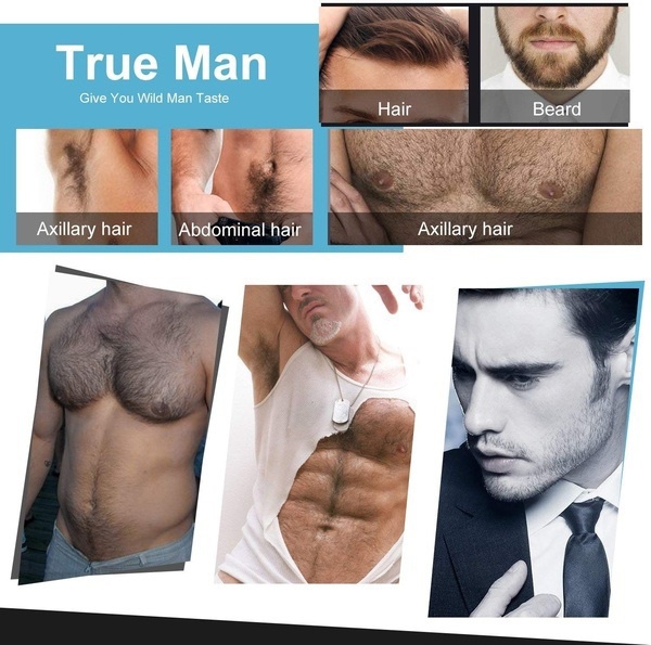 The latest formula is beard, axillary hair and hair growth spray, longer and thicker. Be a real man Easy to use and obvious effect .