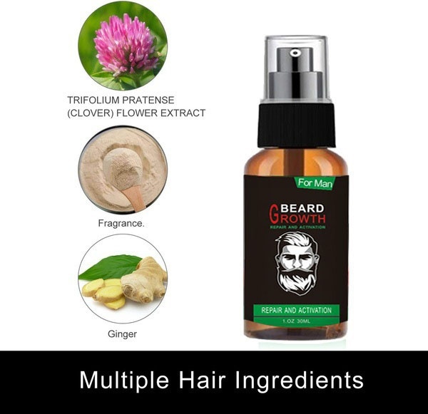 The latest formula is beard, axillary hair and hair growth spray, longer and thicker. Be a real man Easy to use and obvious effect .