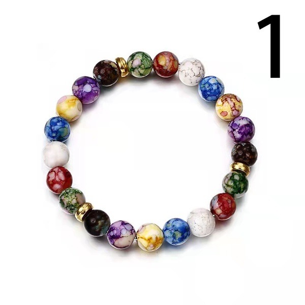 2022 New Fashion Seven Chakra Healing Yoga Life Energy Natural Stone Bracelet Lace Braided Rope Chain Yoga Bracelet Bracelet Couple Bracelet