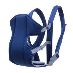Baby Carrier Sling Multifunctional Double Shoulder Baby Carrier Blue one size