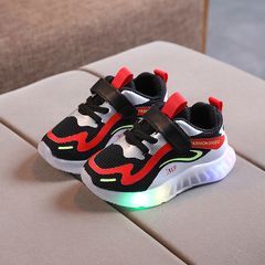 Size[26-30] kids shoes boys breathable casual shoes new spring and autumn sports shoes girls baby Children's sports shoes 3-6 years old Black 27