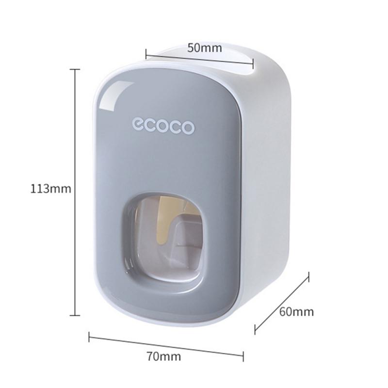Automatic Toothpaste Dispenser Wall Mount Bathroom Toothbrush Holder Toothpaste Squeezer Dispenser
