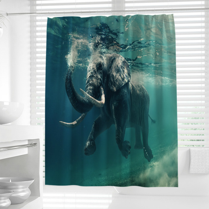 Polyester showercurtain printing shower curtain waterproof shower curtain mildew-proof showercurtain