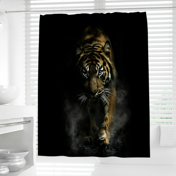 Polyester showercurtain printing shower curtain waterproof shower curtain mildew-proof showercurtain