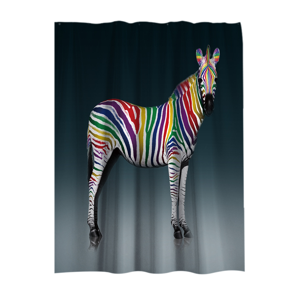 Polyester showercurtain printing shower curtain waterproof shower curtain mildew-proof showercurtain