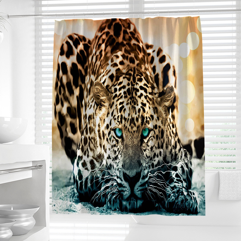 Polyester showercurtain printing shower curtain waterproof shower curtain mildew-proof showercurtain