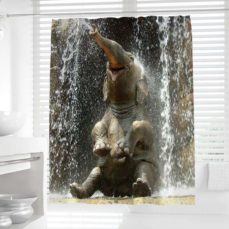 Polyester showercurtain printing shower curtain waterproof shower curtain mildew-proof showercurtain